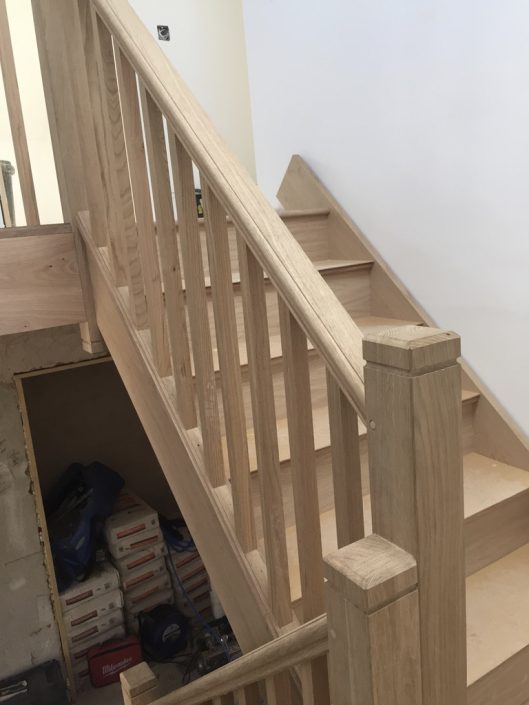 handmade wooden staircase by RC Carpentry & Renovations