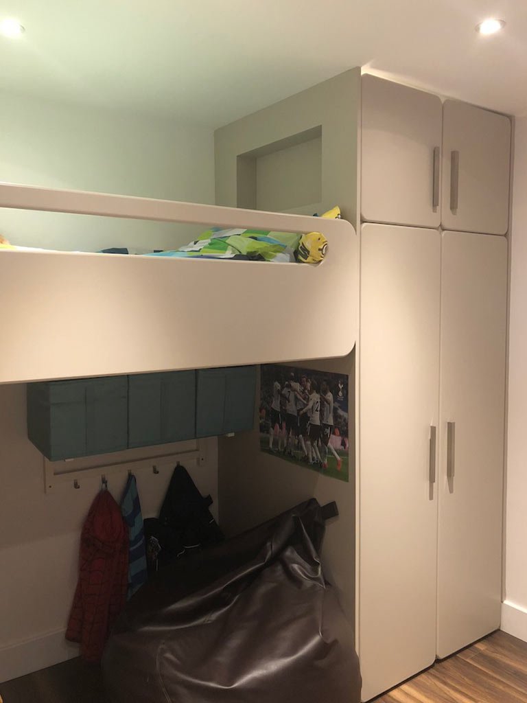 cabin bed with wardrobe